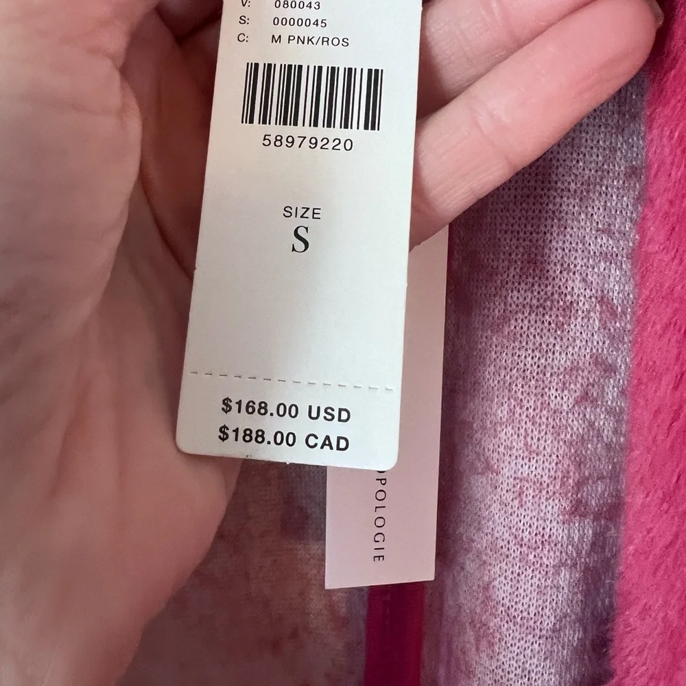 NWT Sanctuary x Anthropologie Elena plush shaw coat